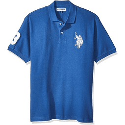 Polera Hombre Azul Rbg Uslpm-1017