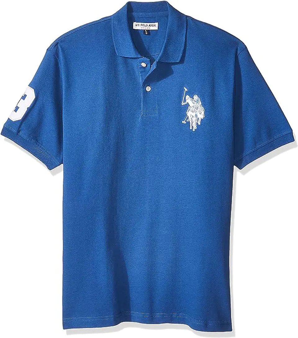 Polera Hombre Azul Rbg Uslpm-1017 1