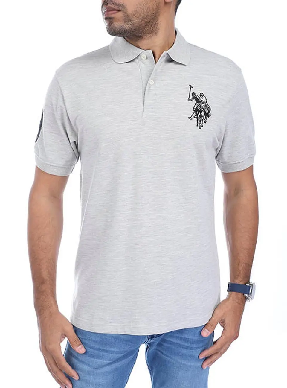 Polera Hombre Gris Rbg Uslpm-1017 1