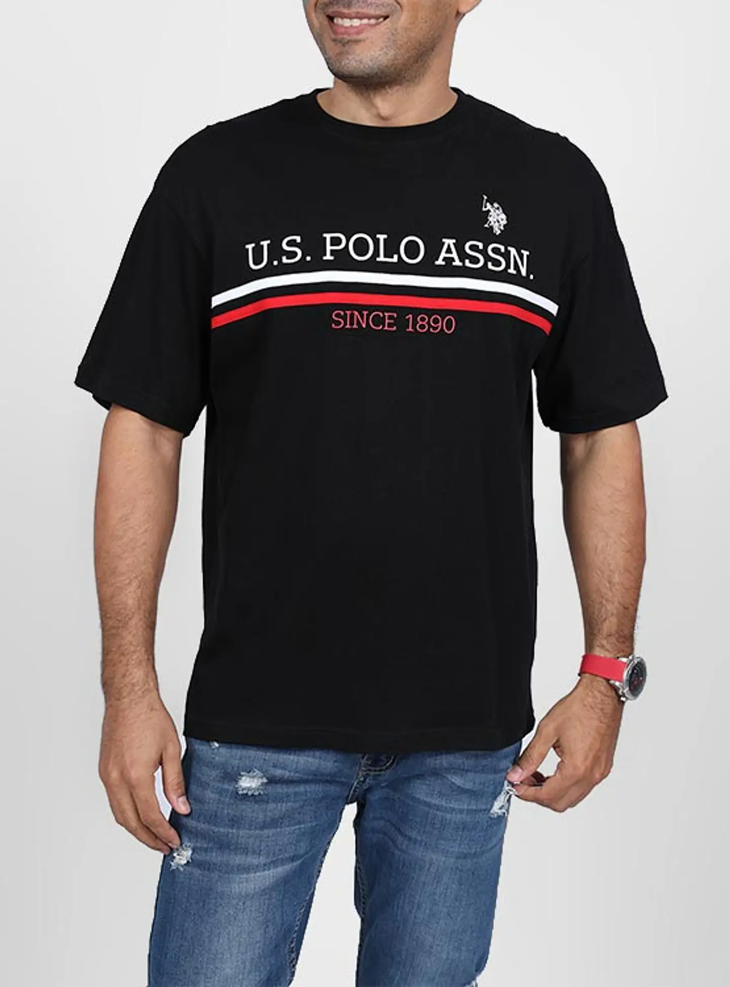 Polera Hombre Negro Rbg Usltm-52-9191Sch 1