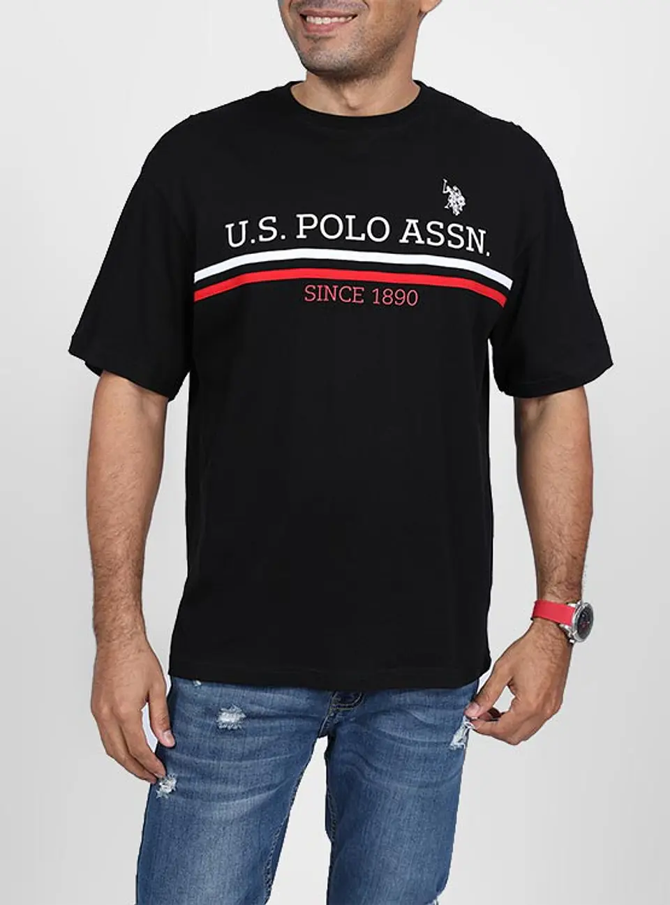 Polera Hombre Negro Rbg Usltm-52-9191Sch 1