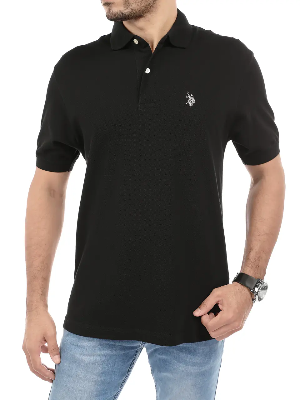 Polera Hombre Negro Rbg Uslpm-627 1