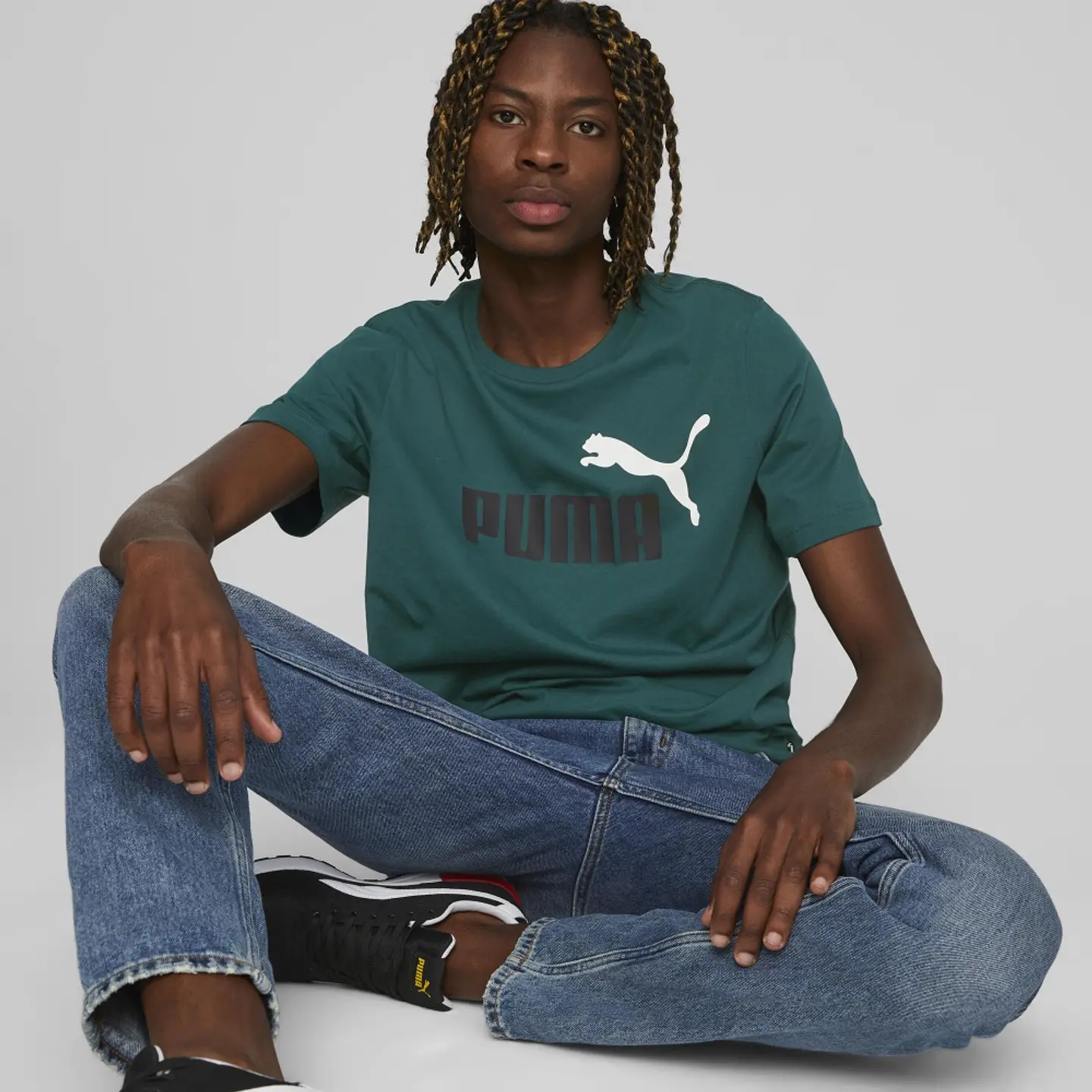 Polera Hombre Verde Puma 58675945 1