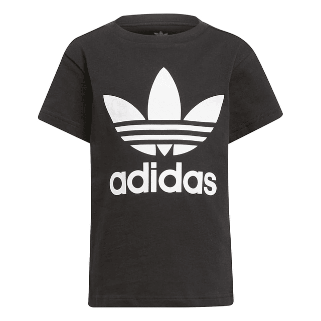 Polera Niño/a Negra Adidas H25245