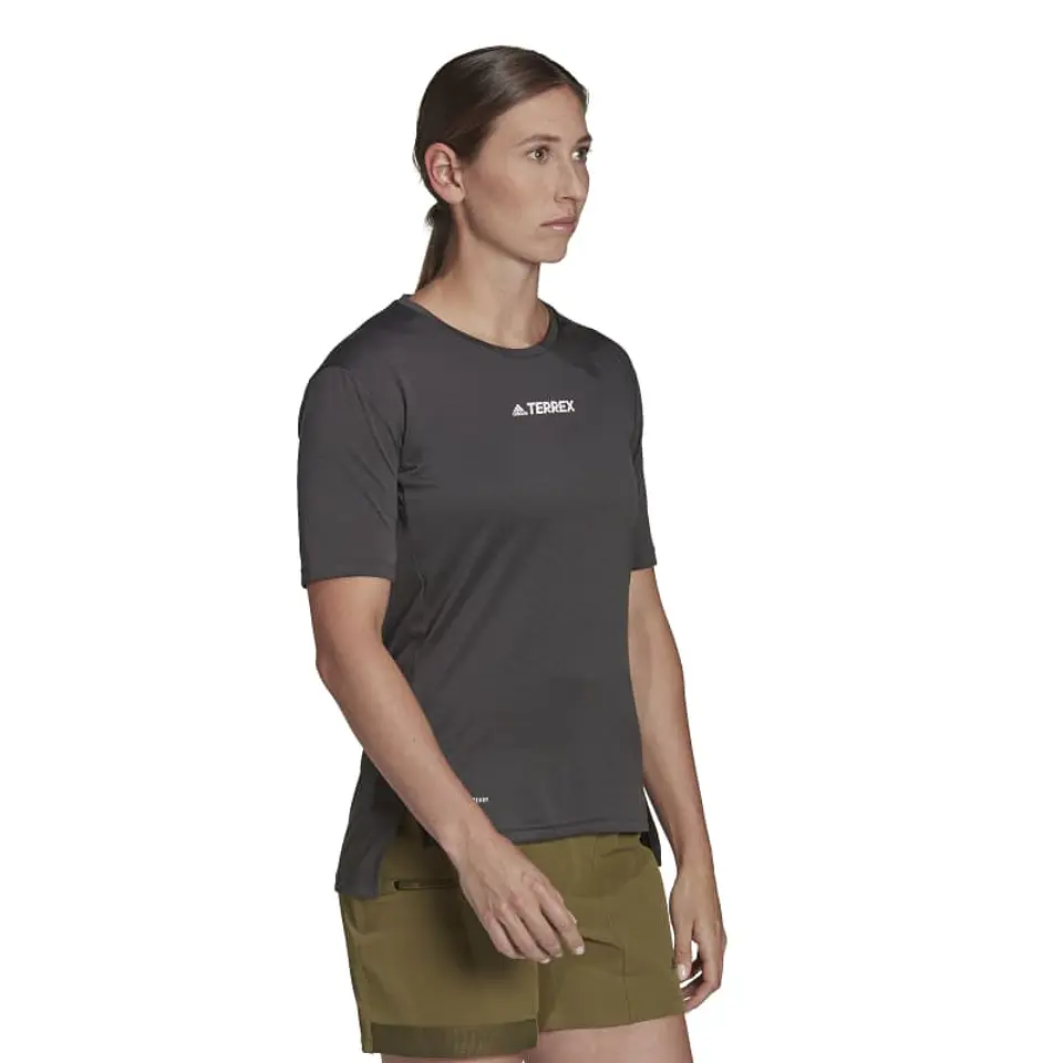 Polera Mujer Gris Adidas H53386 3