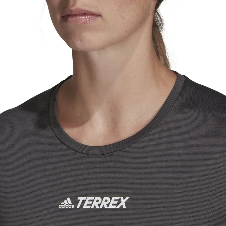 Polera Mujer Gris Adidas H53386 4