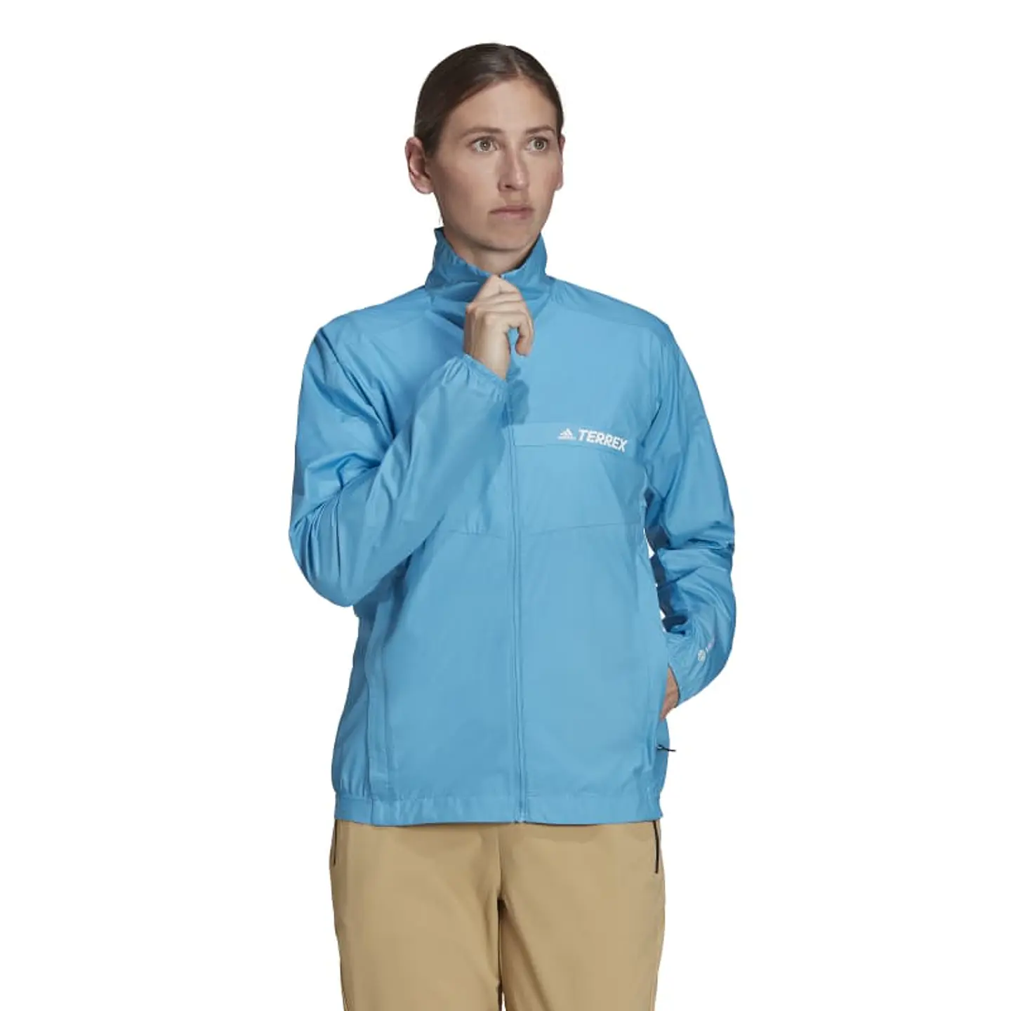 Chaqueta Mujer Celeste Adidas H53407 6