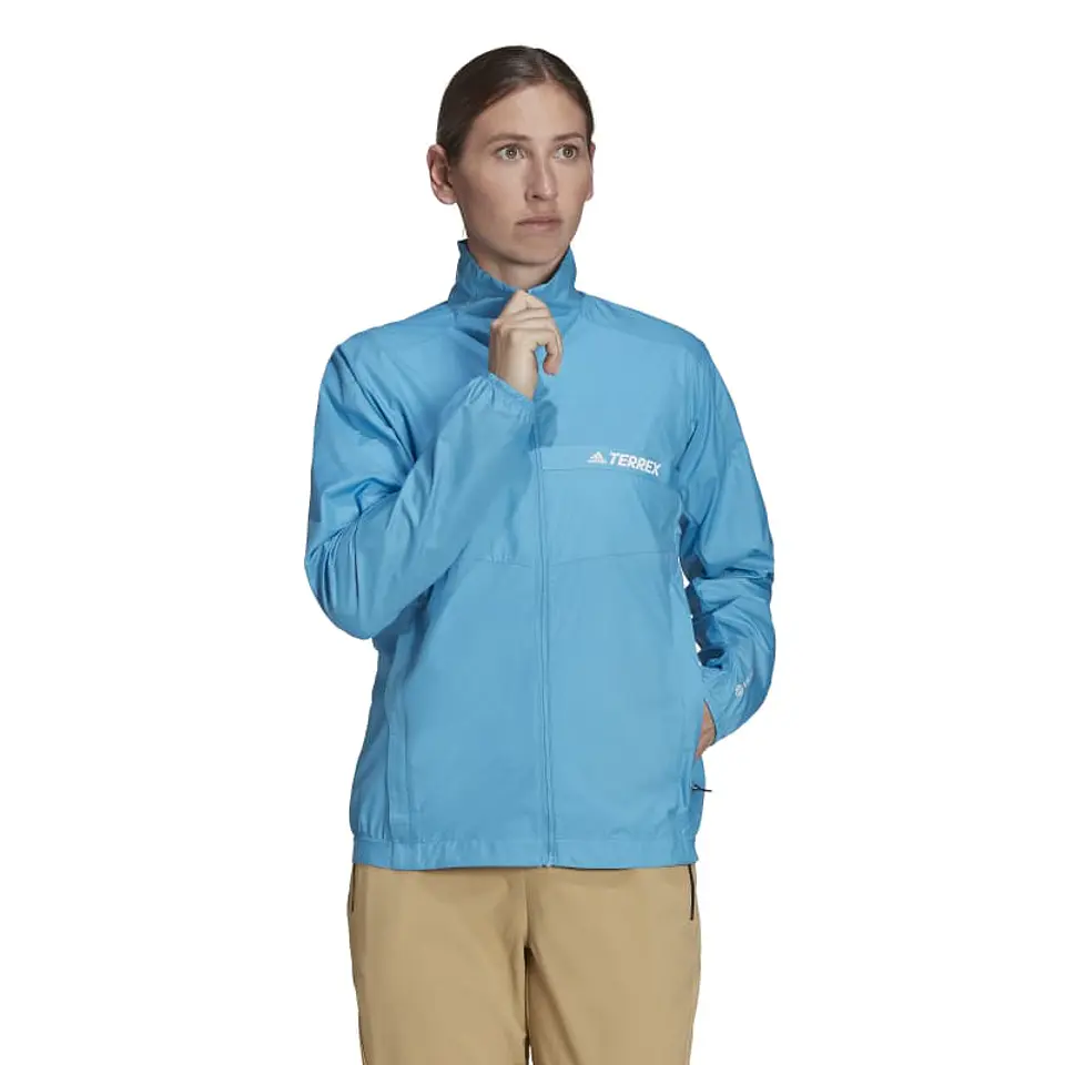 Chaqueta Mujer Celeste Adidas H53407 6
