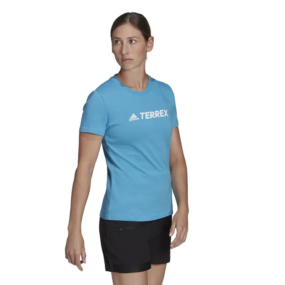 Polera Mujer Azul Adidas He1644 4