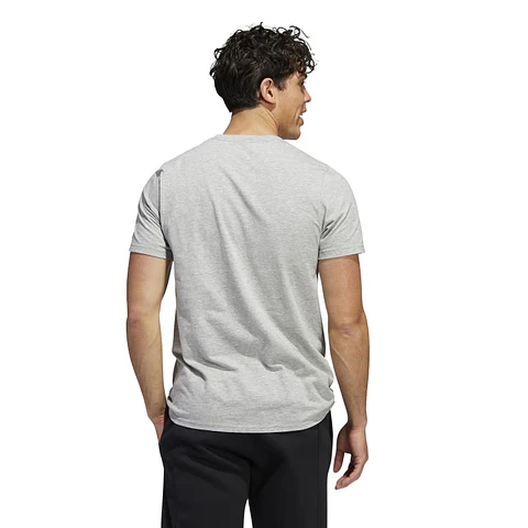 Polera Hombre Gris Adidas Hh9025