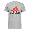 Polera Hombre Gris Adidas Hh9025