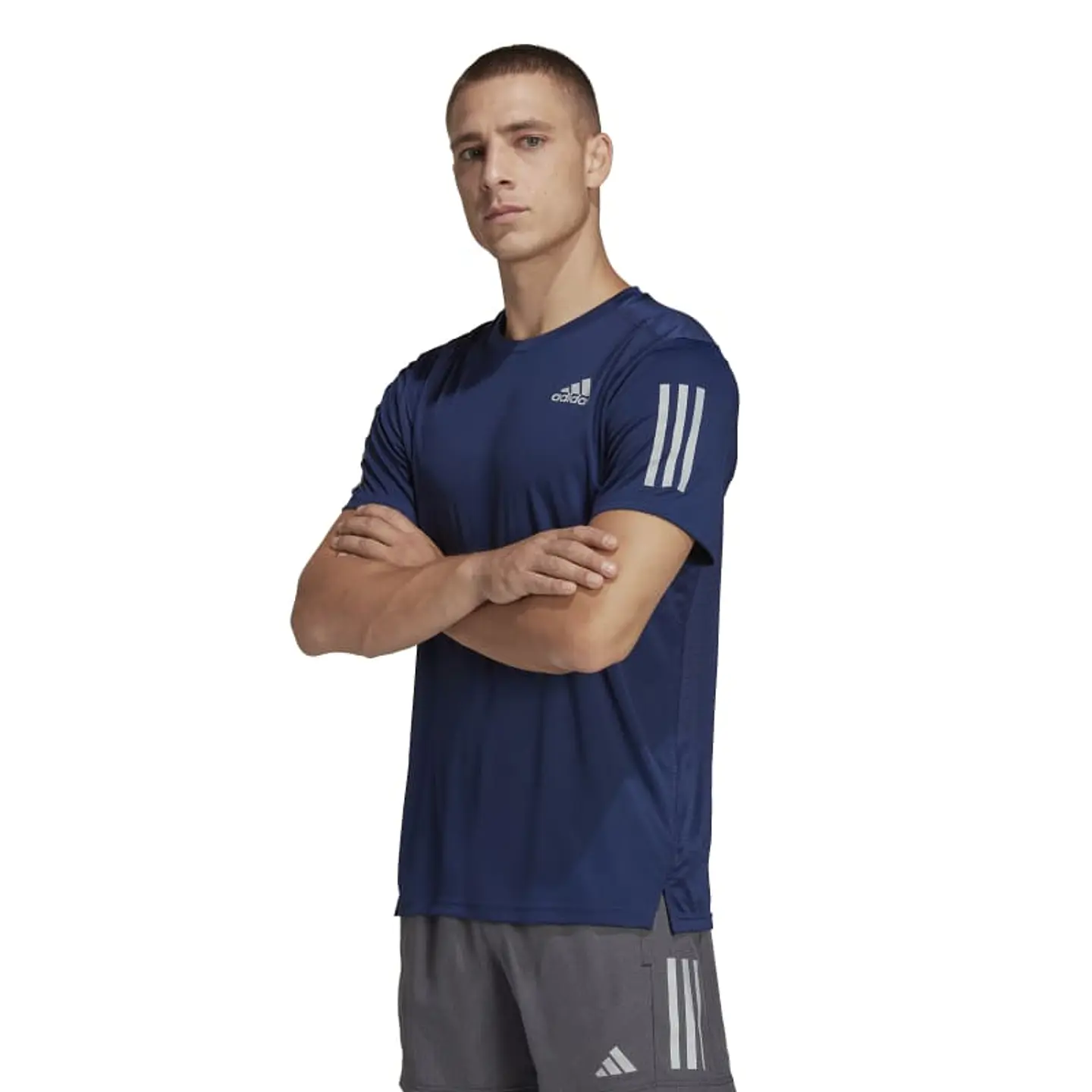Polera Hombre Azul Adidas Hm8445 1