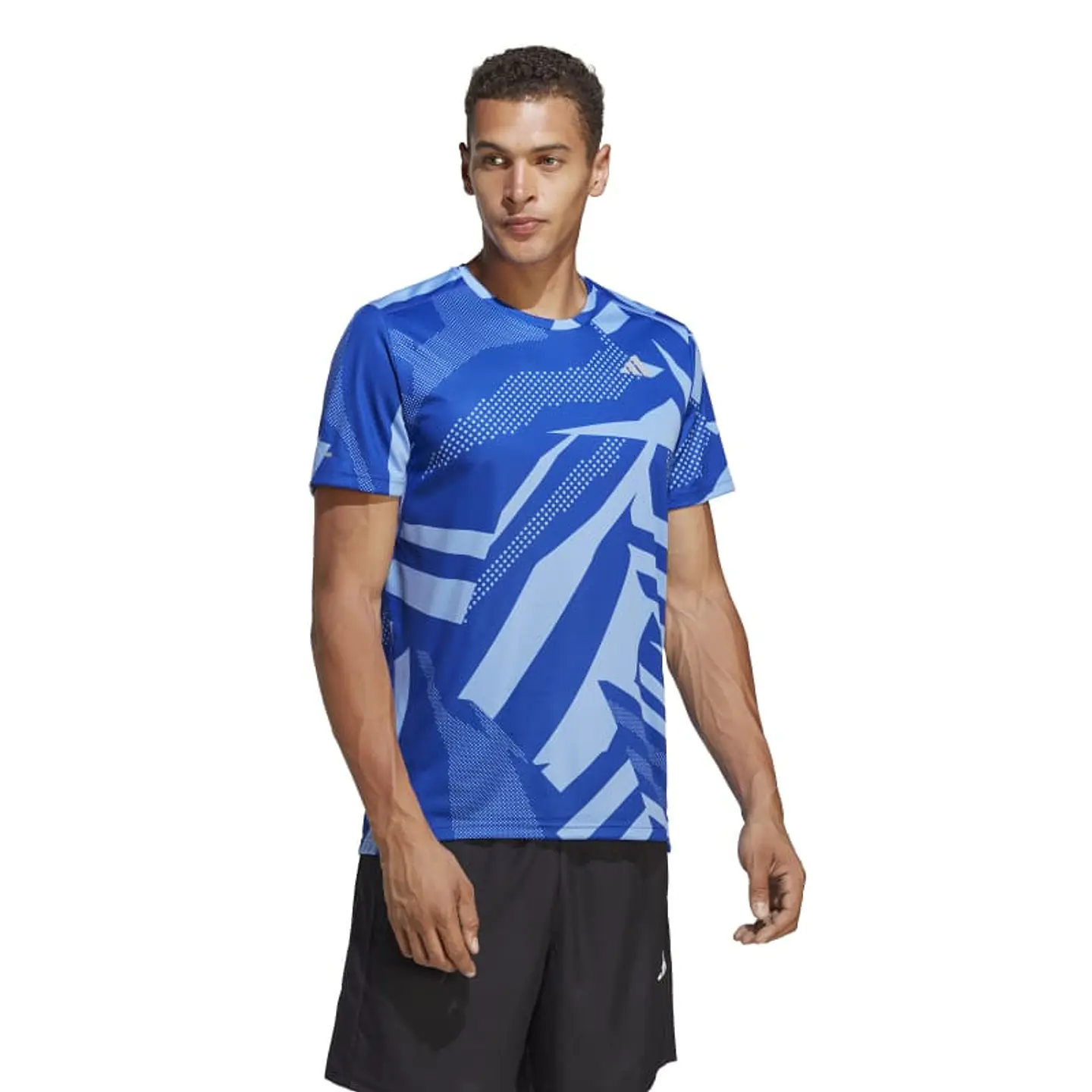 Polera Hombre Azul Adidas Hr6608 1