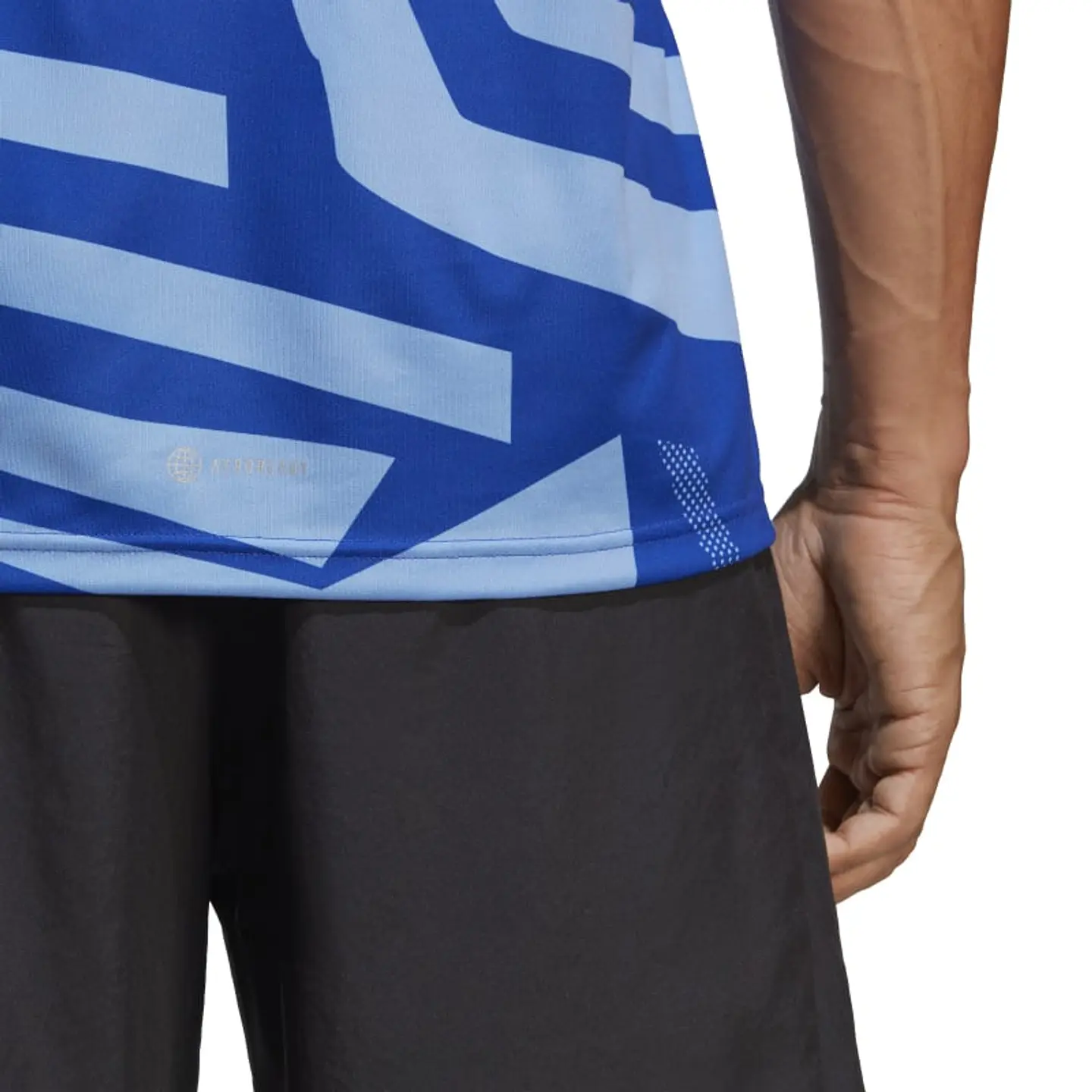 Polera Hombre Azul Adidas Hr6608 4