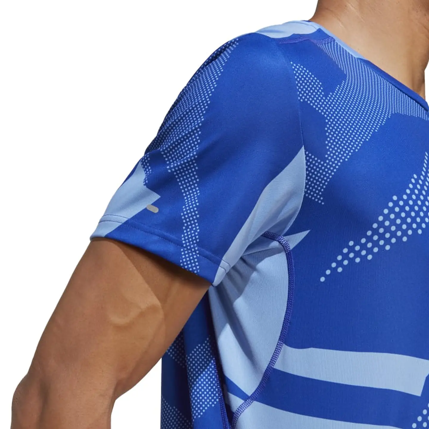Polera Hombre Azul Adidas Hr6608 5