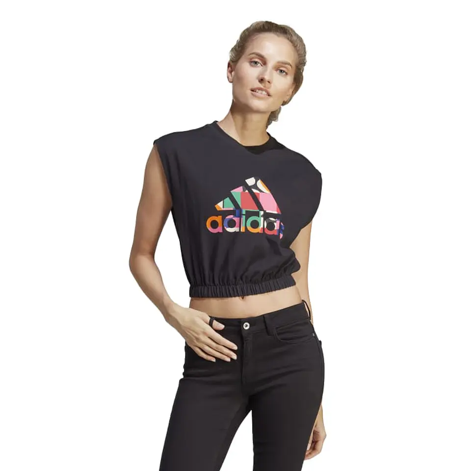 Polera Negra Adidas Hs1201 1