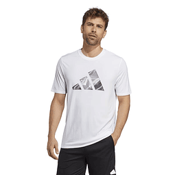 Polera Hombre Blanca Adidas Ib7921