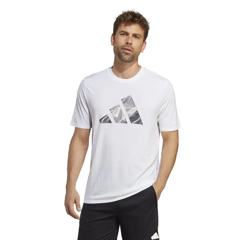 Polera Hombre Blanca Adidas Ib7921 1