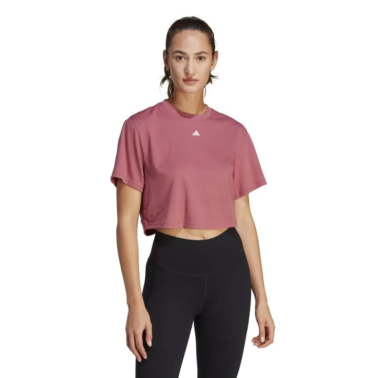 Polera Mujer Rosada Adidas Ib8563 1