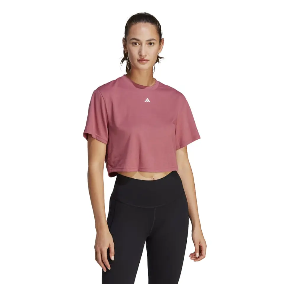 Polera Mujer Rosada Adidas Ib8563 1