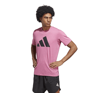 Polera Hombre Rosada Adidas Ic1218