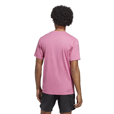 Polera Hombre Rosada Adidas Ic1218