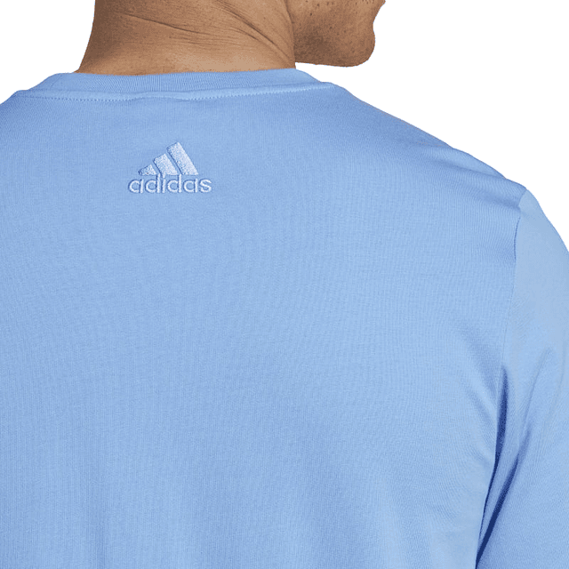 Polera Hombre Azul Adidas Ic9360