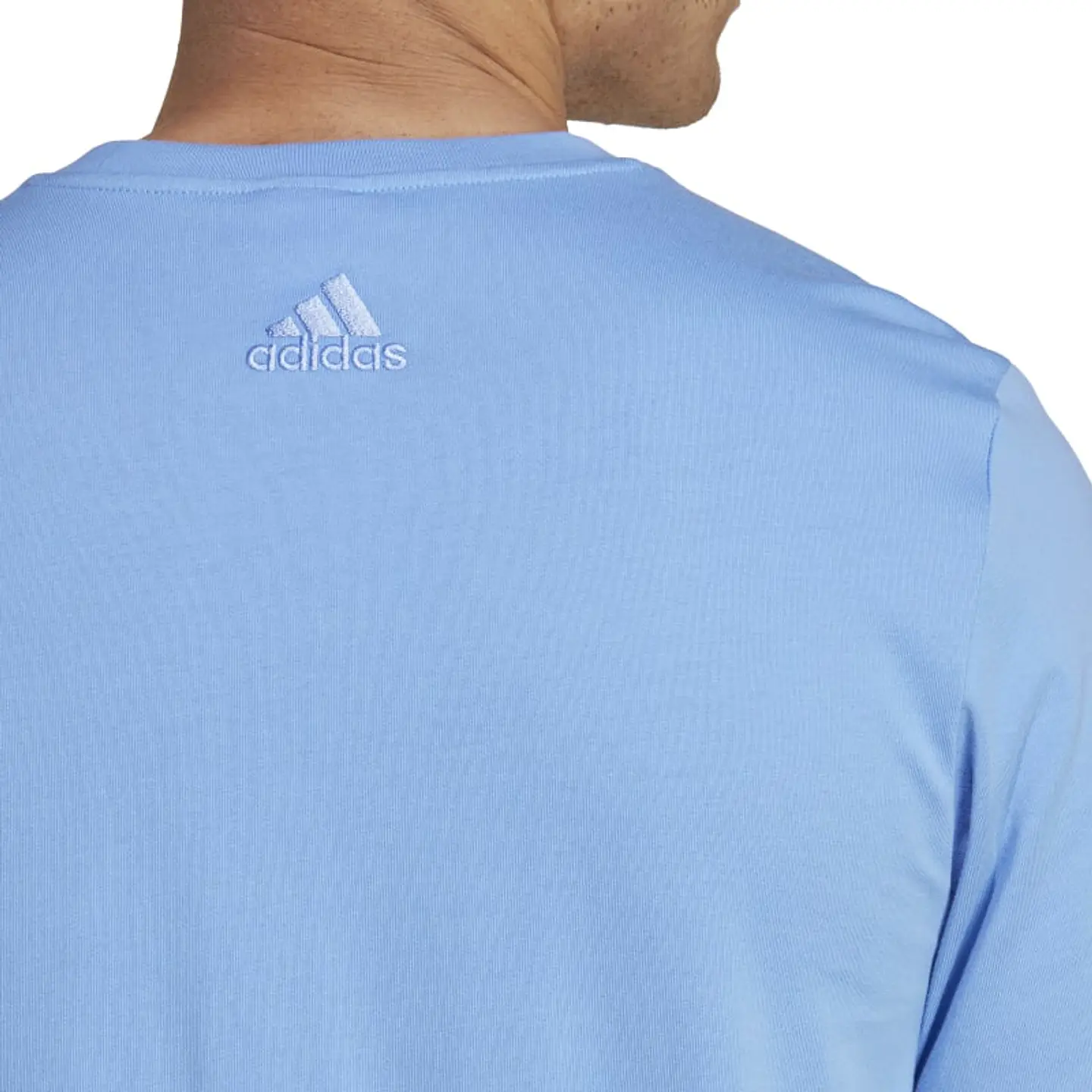 Polera Hombre Azul Adidas Ic9360 5