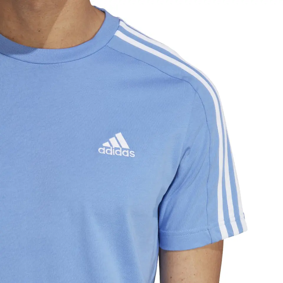 Polera Hombre Celeste Adidas Ic9346 4