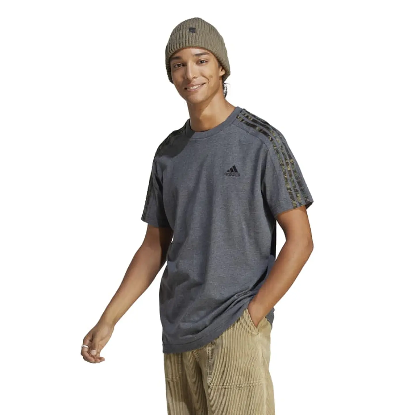 Polera Hombre Gris Adidas Ic9344 1