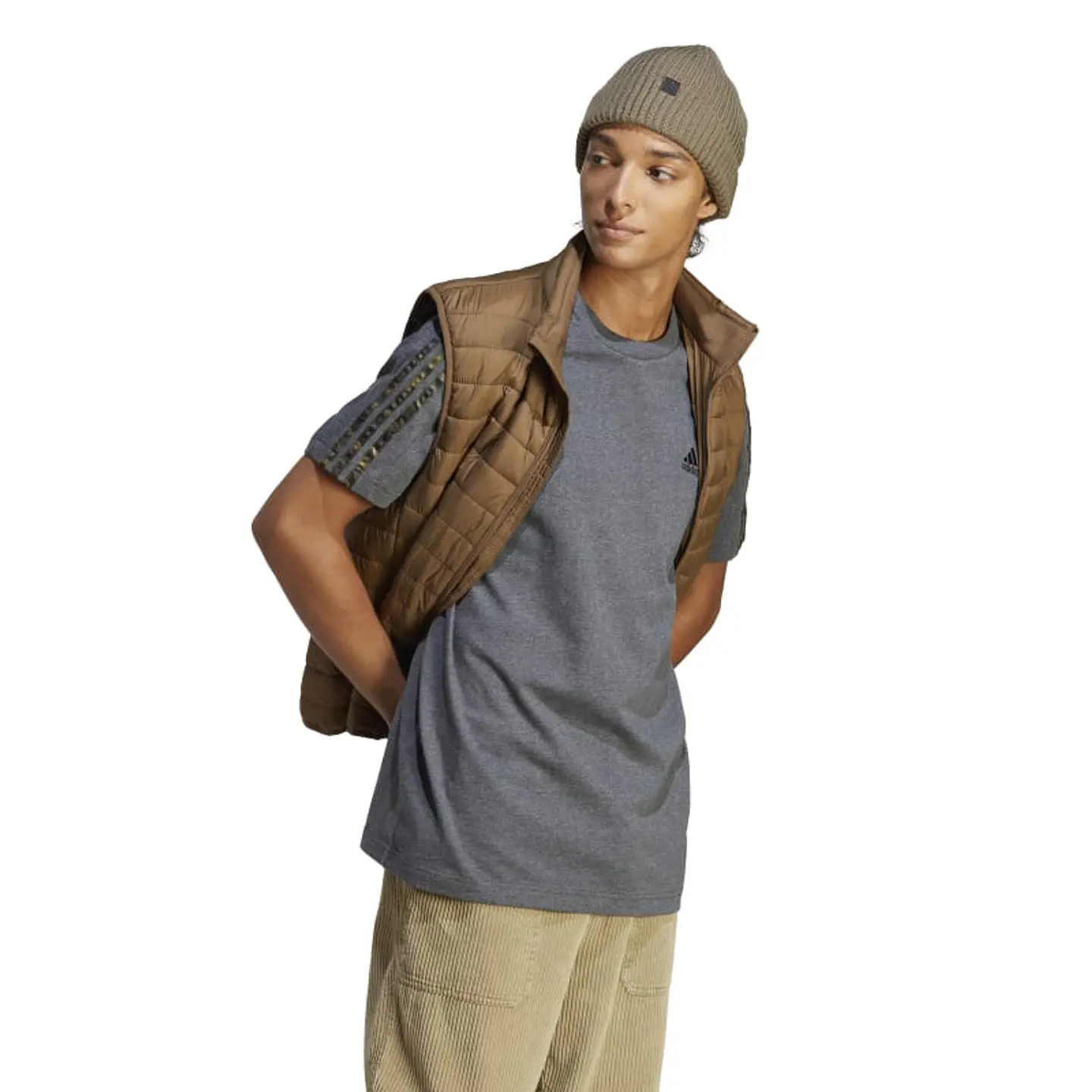 Polera Hombre Gris Adidas Ic9344 3