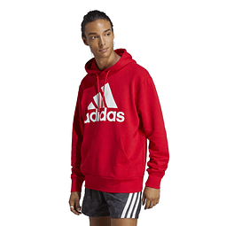 Polerón Hombre Rojo Adidas Ic9365