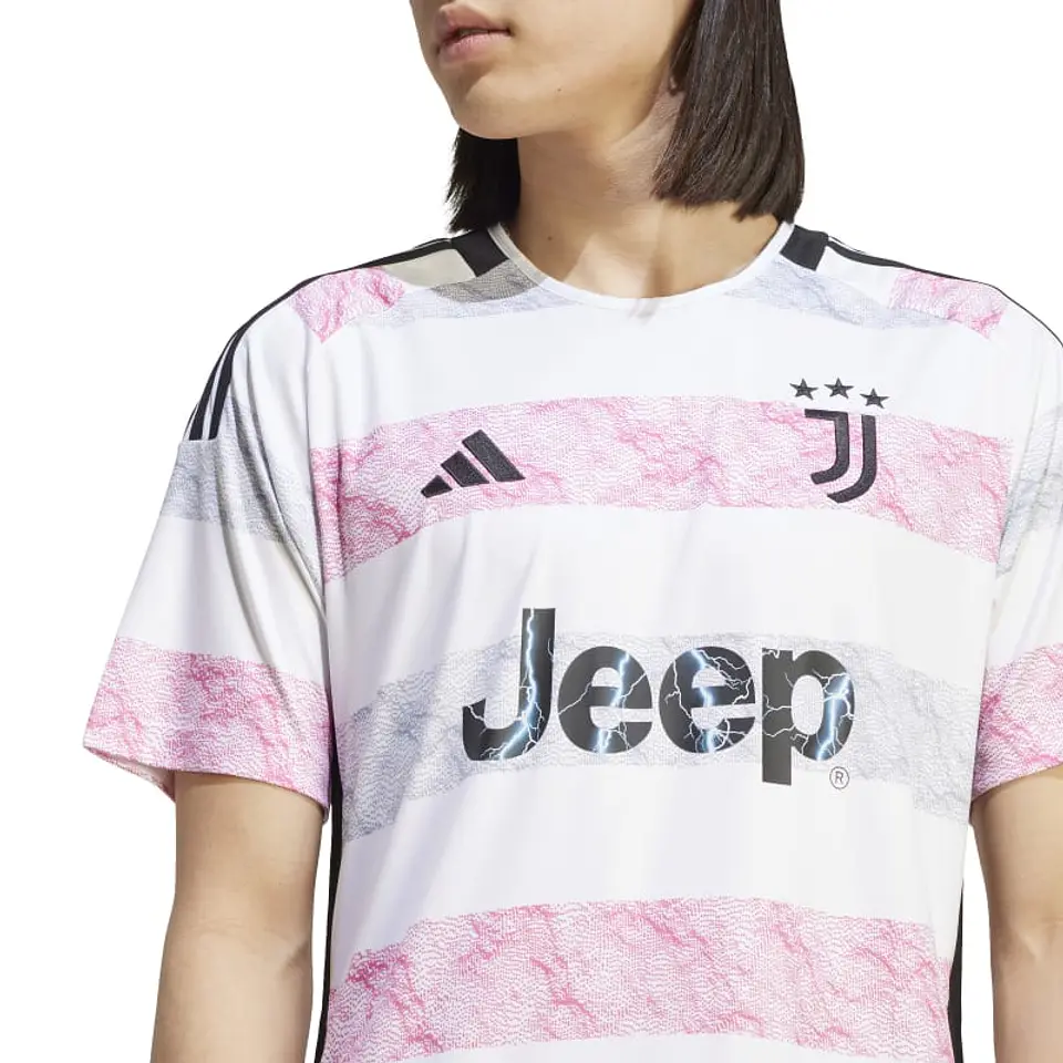 Camiseta Juventus Visitante 23/24 Hombre Blanca Adidas Hr8255 4