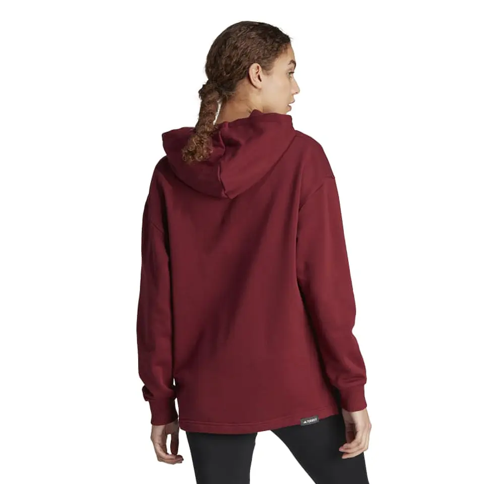 Polerón Mujer Burdeo Adidas Ib6566 2
