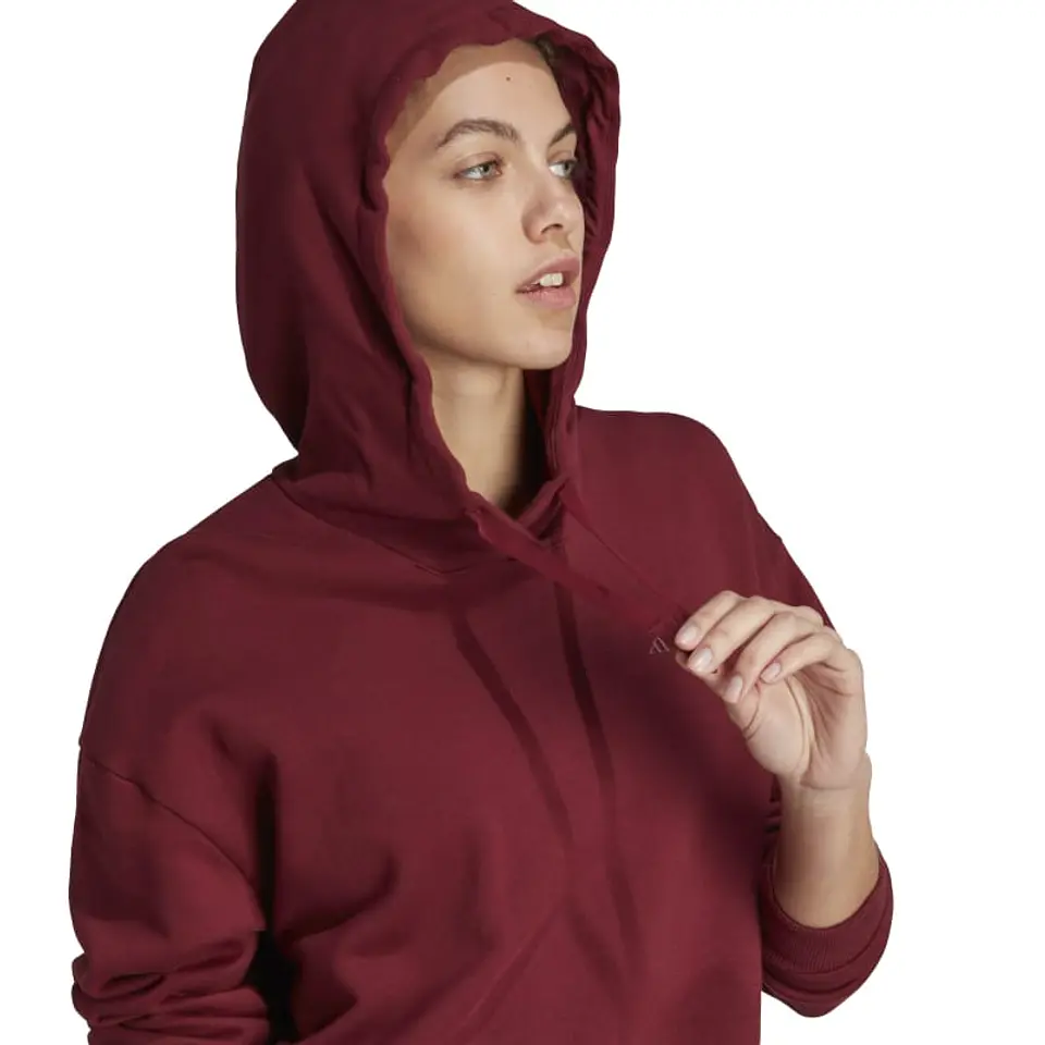 Polerón Mujer Burdeo Adidas Ib6566 4