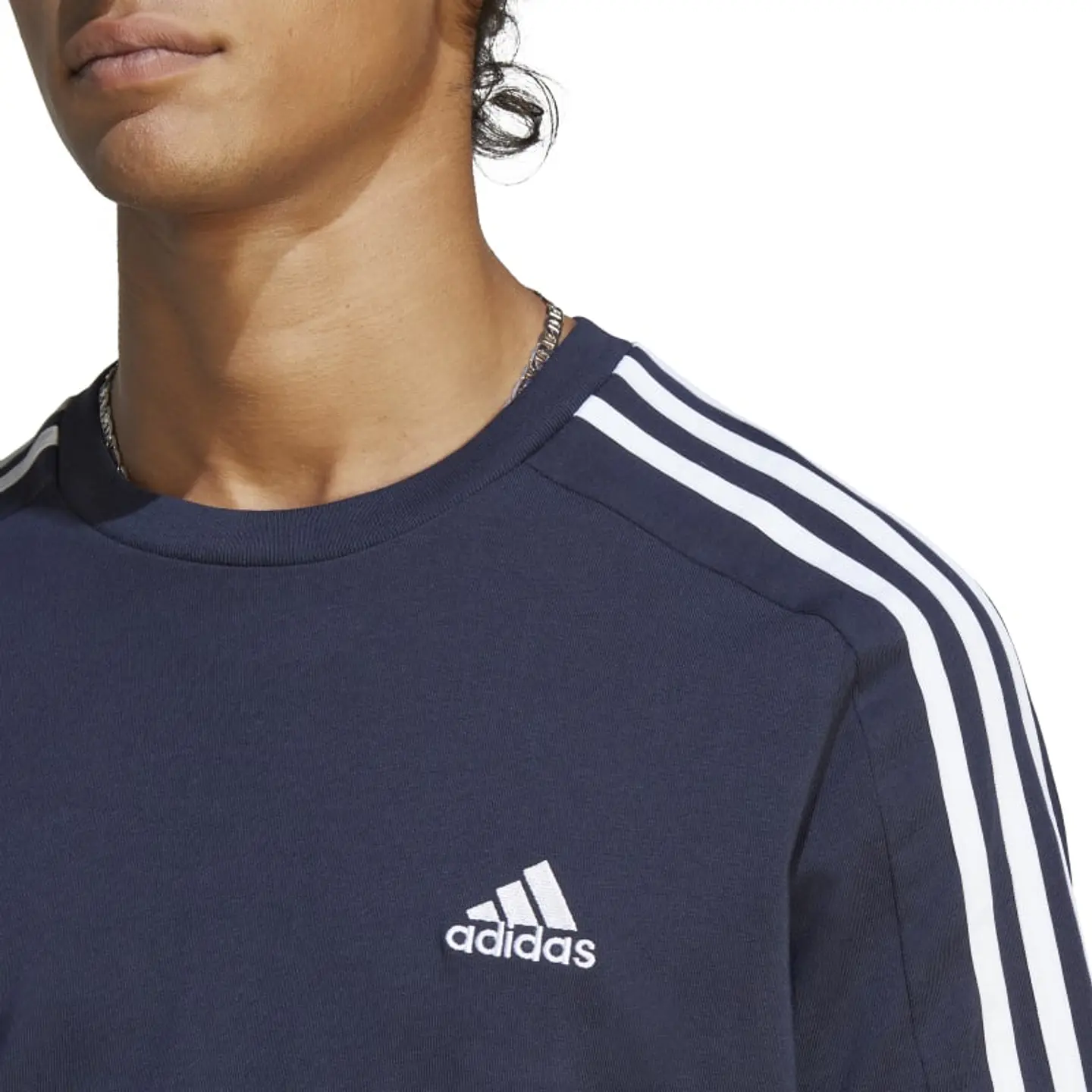 Polera Hombre Azul Adidas Ic9335 4