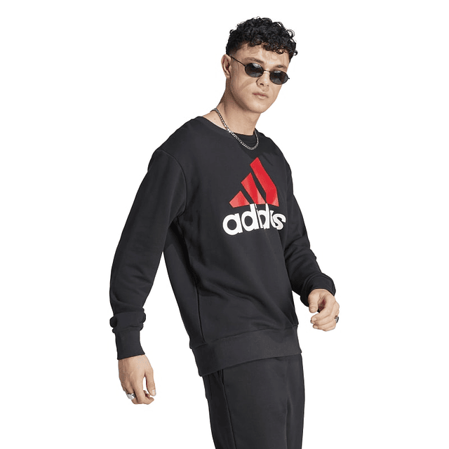 Polerón Hombre Negro Adidas Ij8583