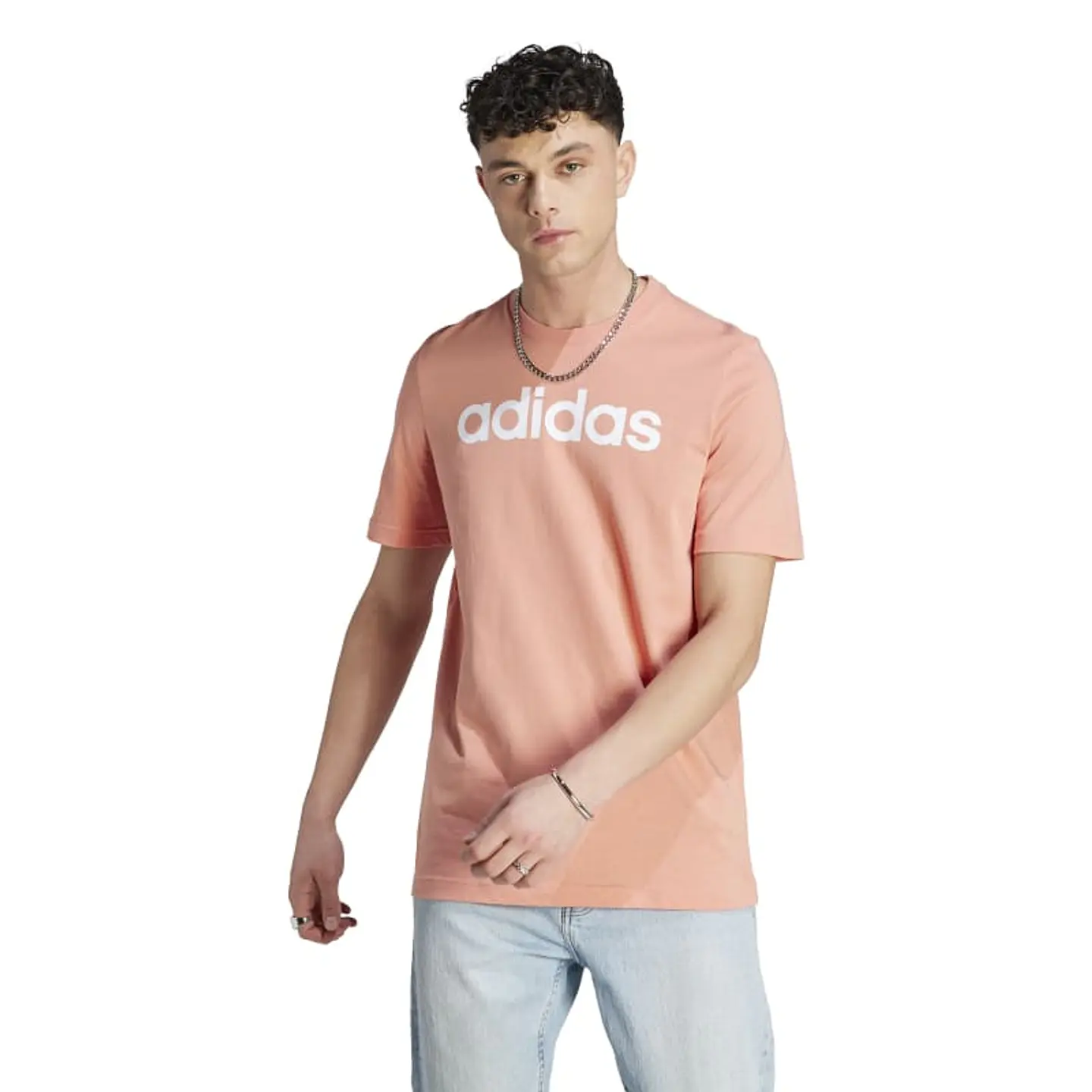 Polera Hombre Rosada Adidas Ij8654 1