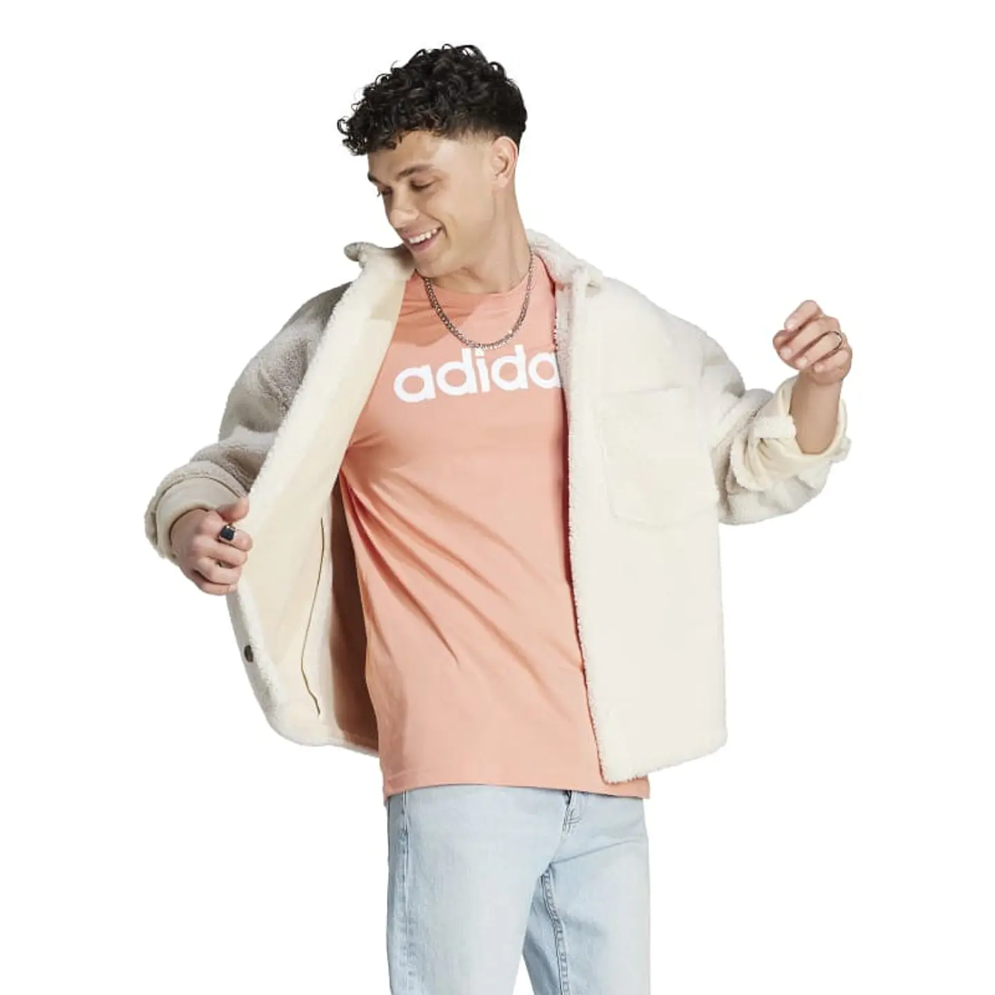 Polera Hombre Rosada Adidas Ij8654 3