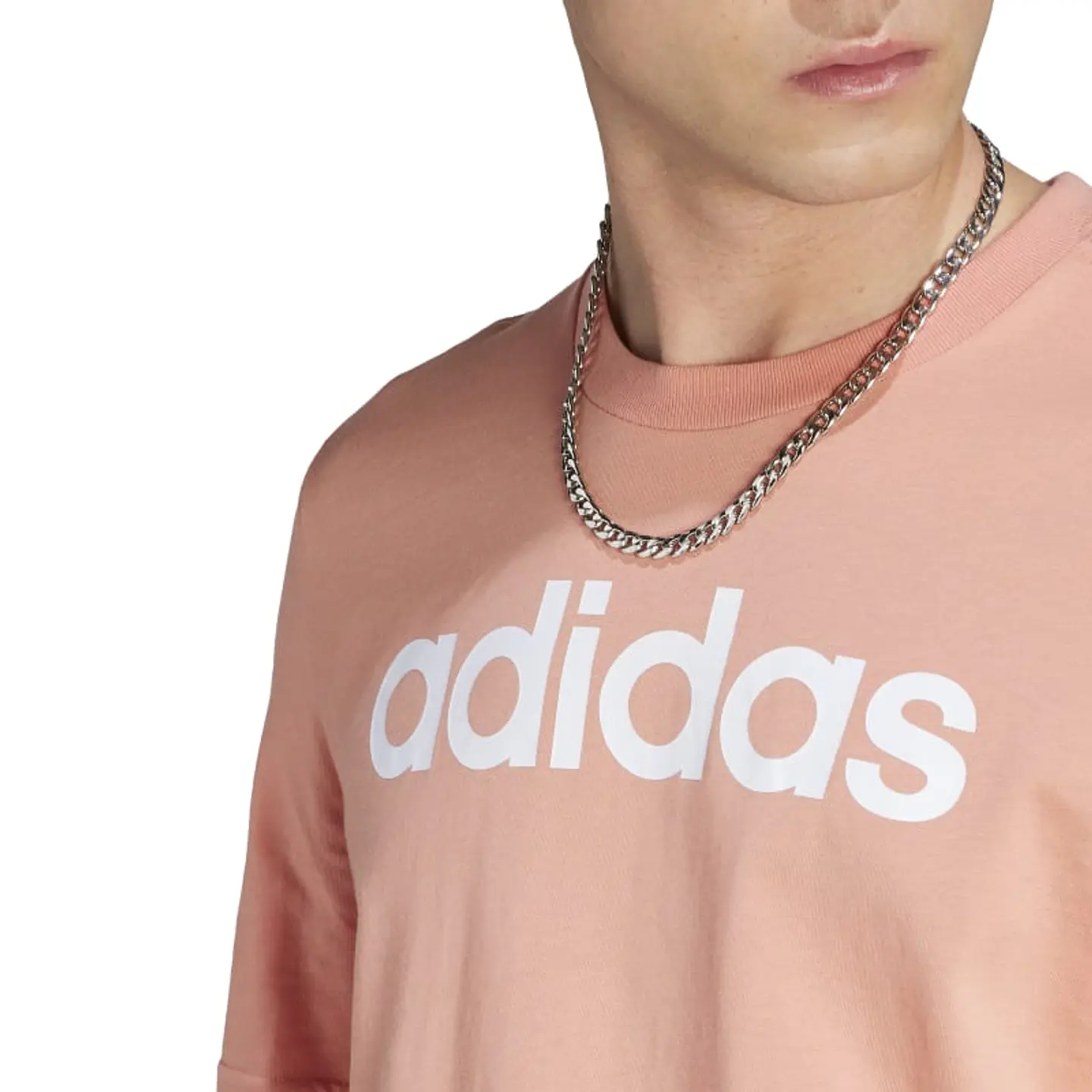 Polera Hombre Rosada Adidas Ij8654 4