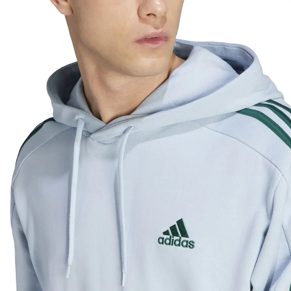 Polerón Hombre Celeste Adidas Ij8680 4