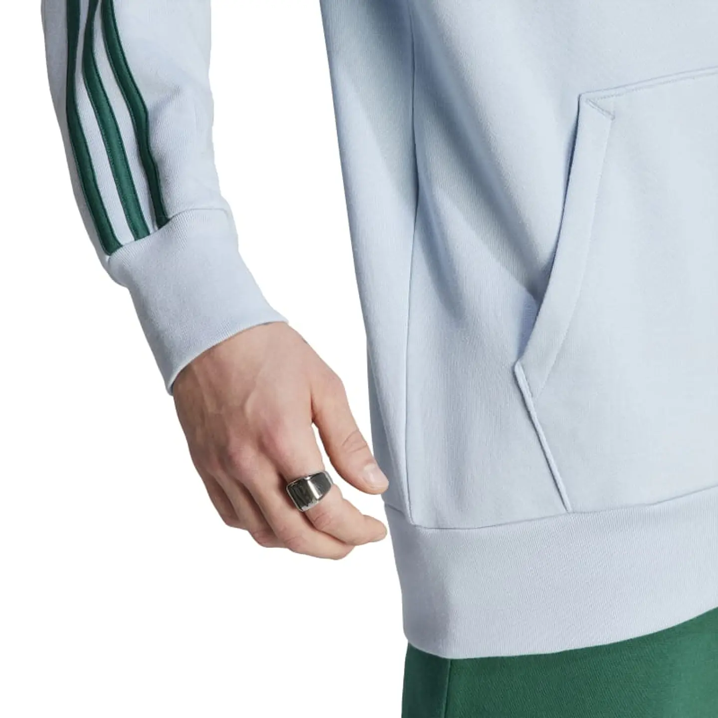 Polerón Hombre Celeste Adidas Ij8680 5