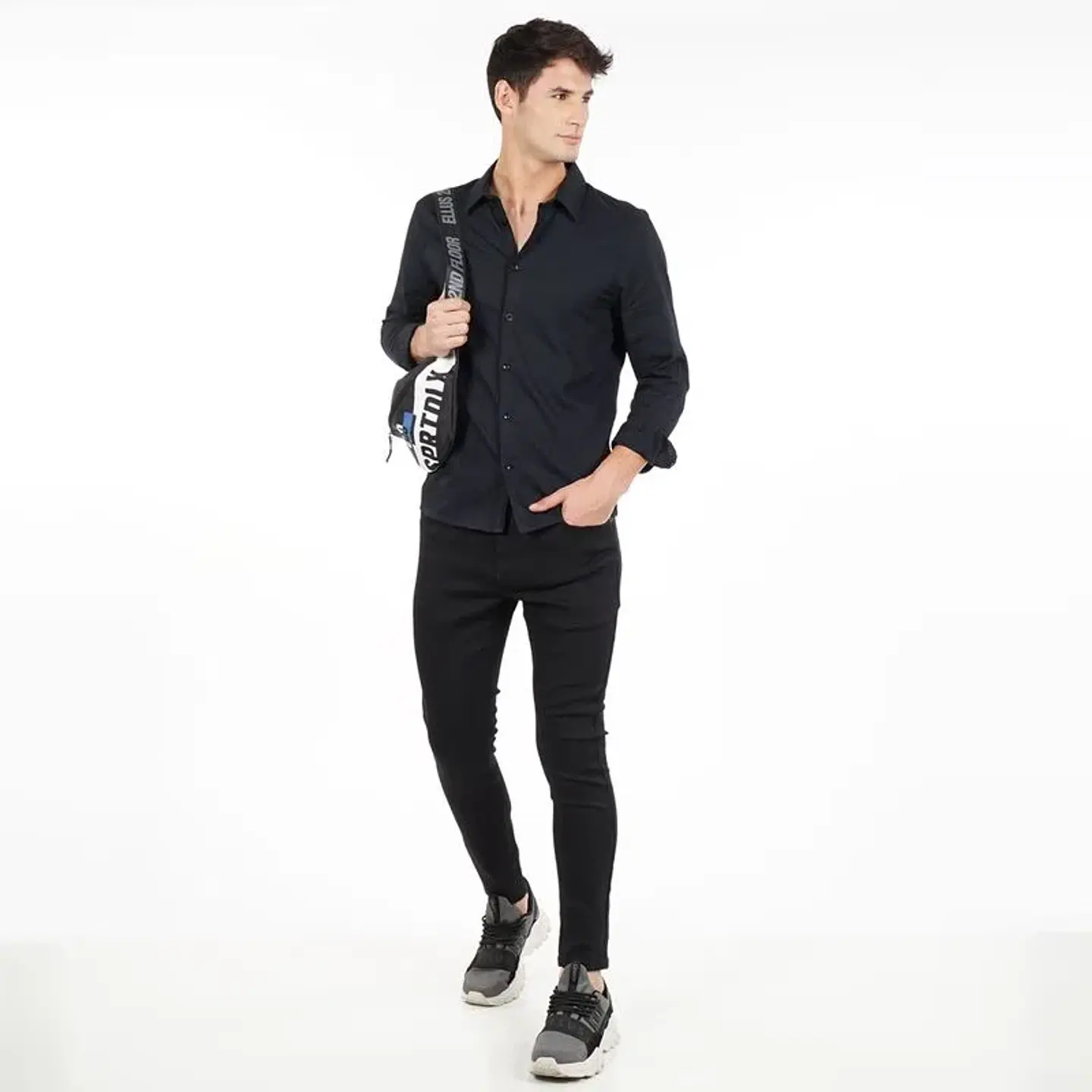 Camisa Hombre Negra Ellus Bml30116 3