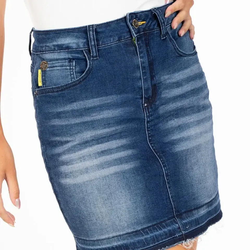 Falda Mujer Celeste Ellus Lf044090 3