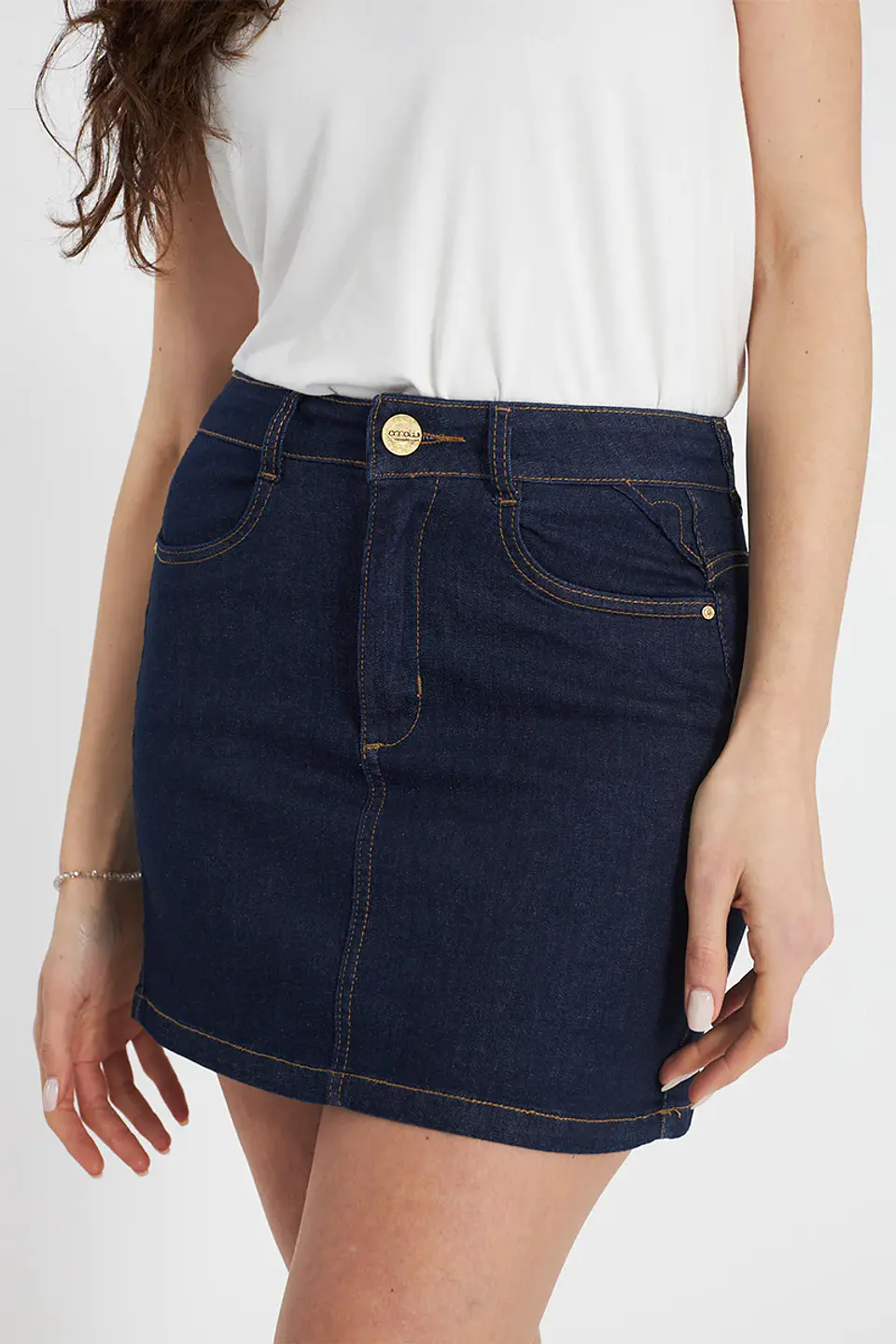 Falda Mujer Azul Amalia 3947 3
