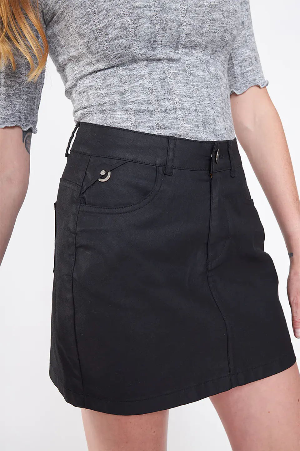 Falda Mujer Negra Amalia 3963 3