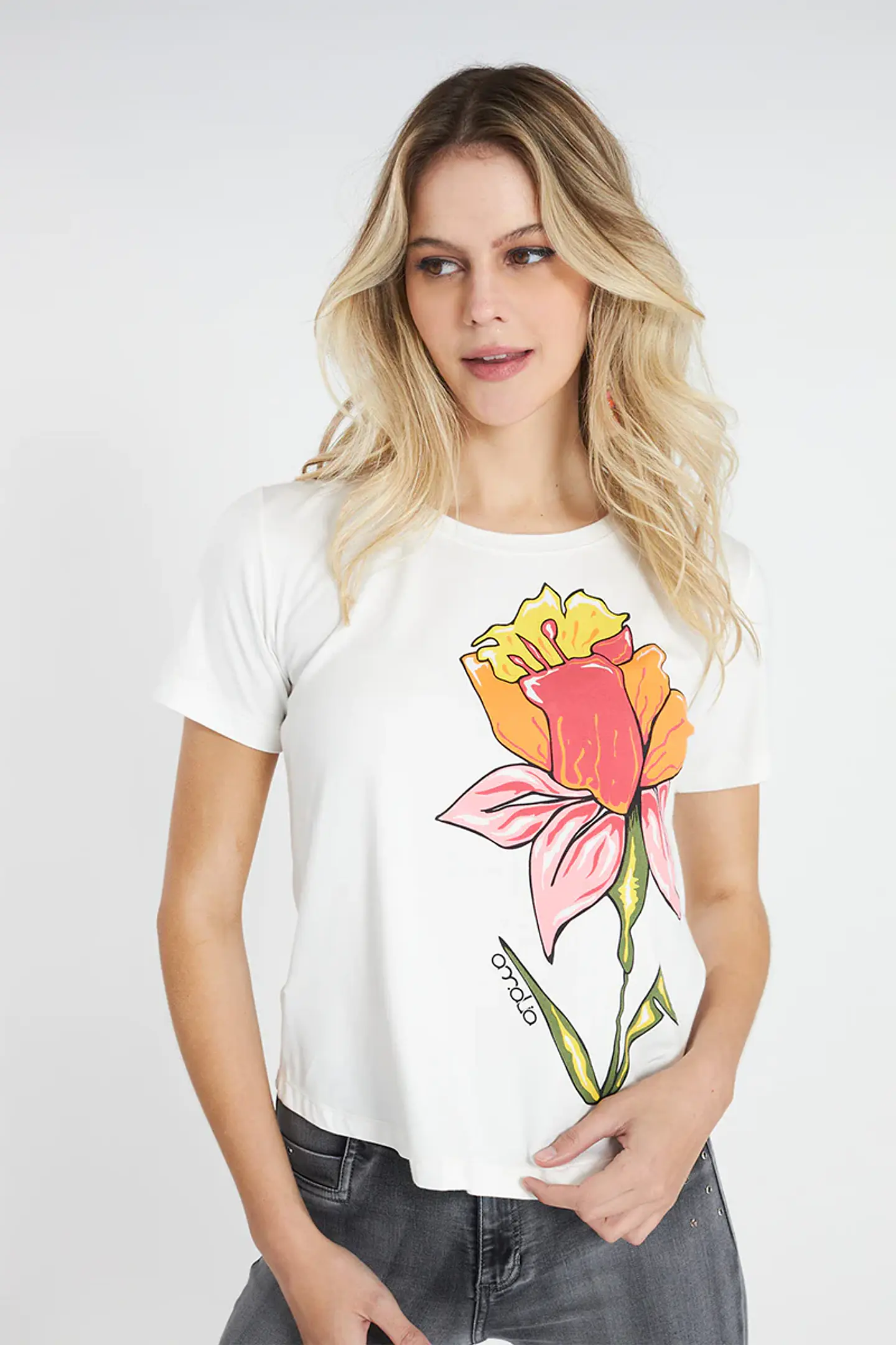Polera Mujer Crema Amalia 4184 1