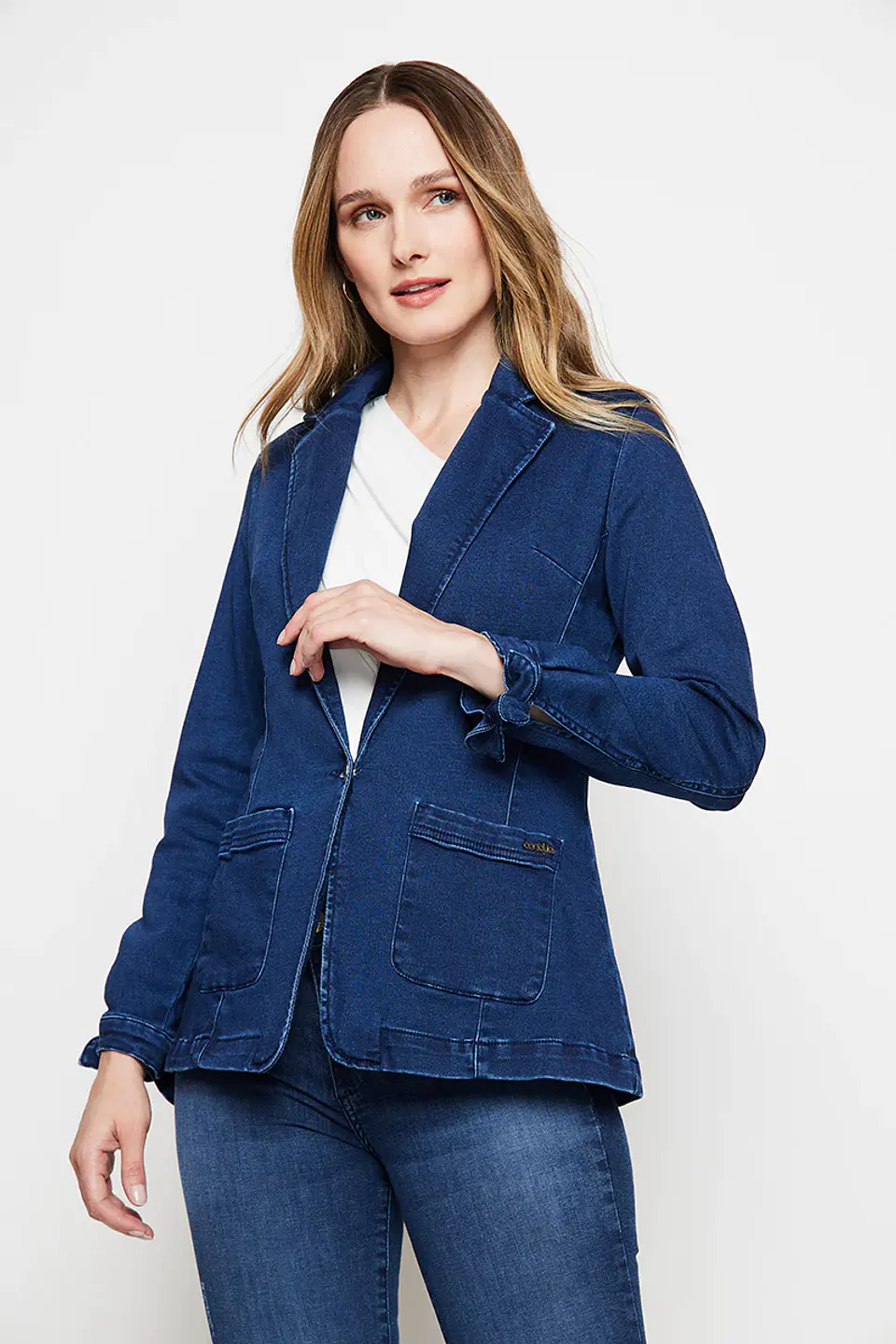 Blazer Mujer Azul Amalia 4273 1
