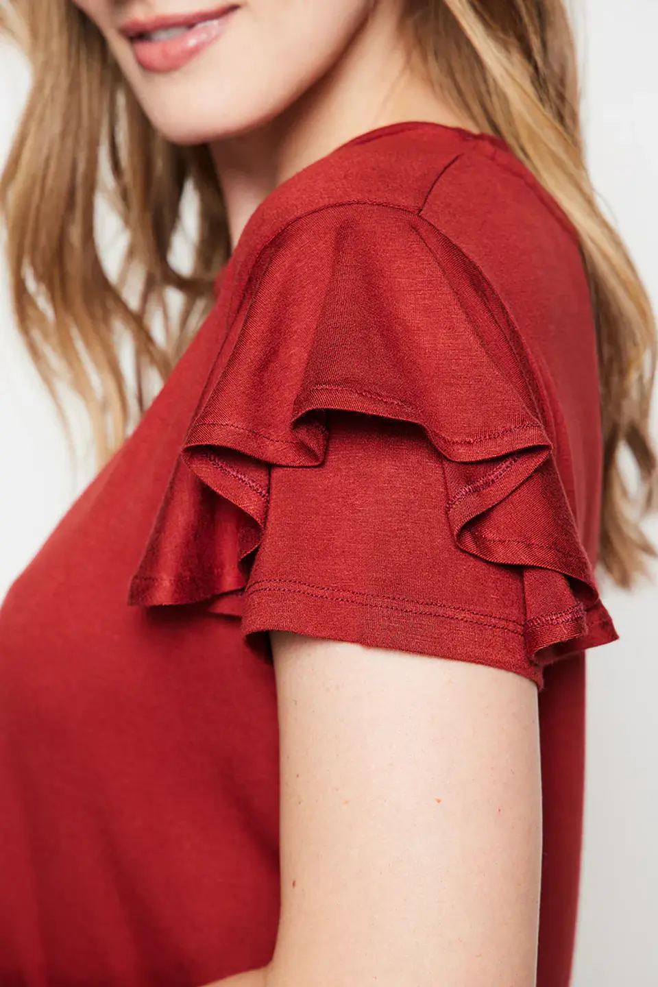 Polera Mujer Terracota Amalia 4336 3