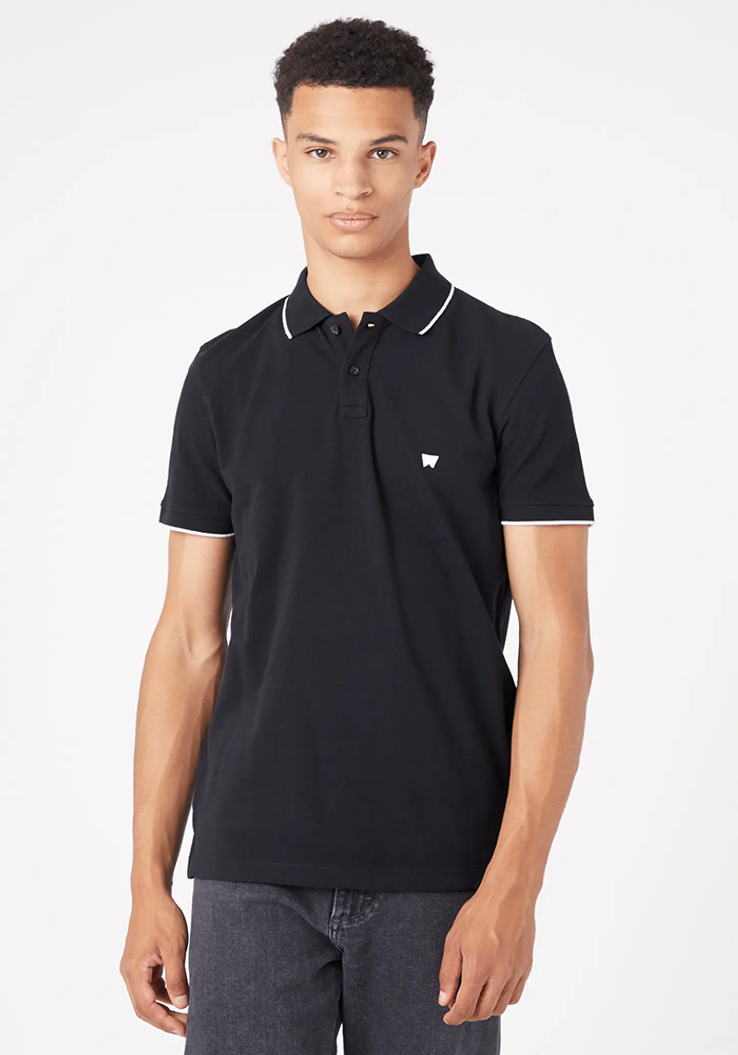Polera Hombre Negra Wrangler 142190 1